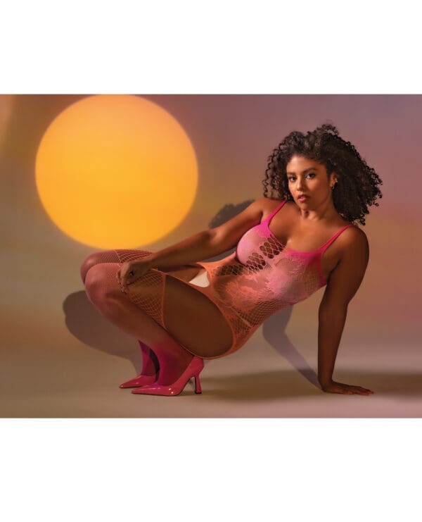 Floral Ombre Bodysuit - Pink Ombre QN - Image 3