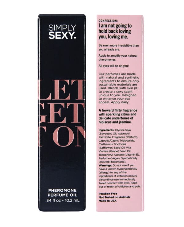Simply Sexy Pheromone Perfume Oil Roll On - .34 oz Let's Get It On - Image 3