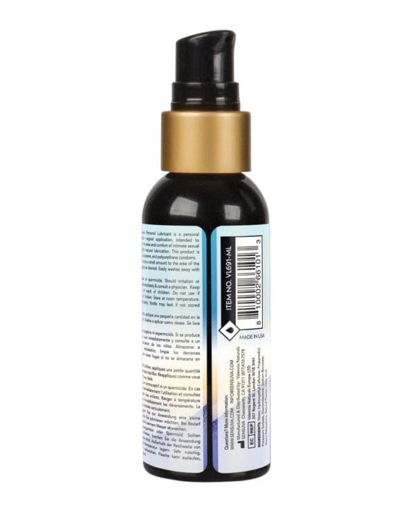 Sensuva Natural Water Based Personal Lubricant - 2 oz Blueberry Muffin - Image 2