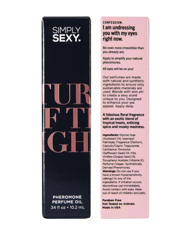 Simply Sexy Pheromone Perfume Oil Roll On - .34 oz Turn Off The Lights - Image 3