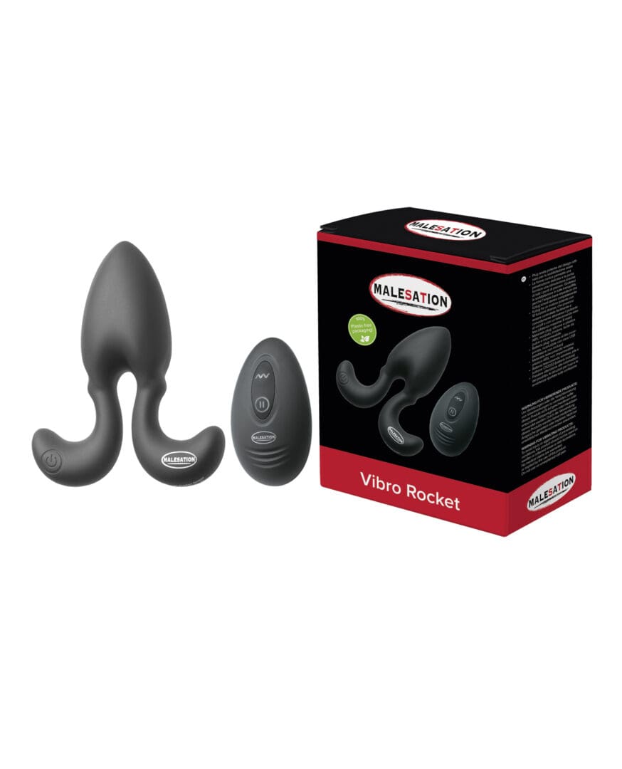 Malesation Vibro Rocket Anal Plug - Black