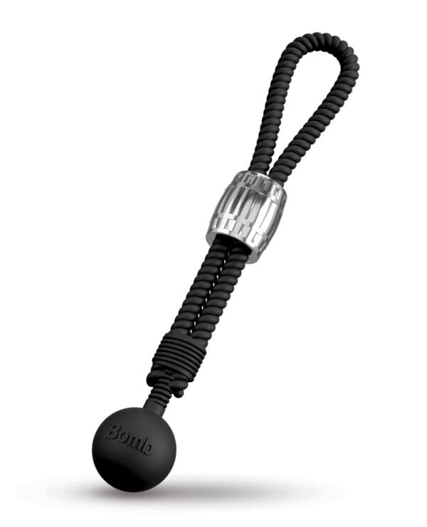 Rebel Heavy Rope Cock Lasso w/Ball - Black - Image 3