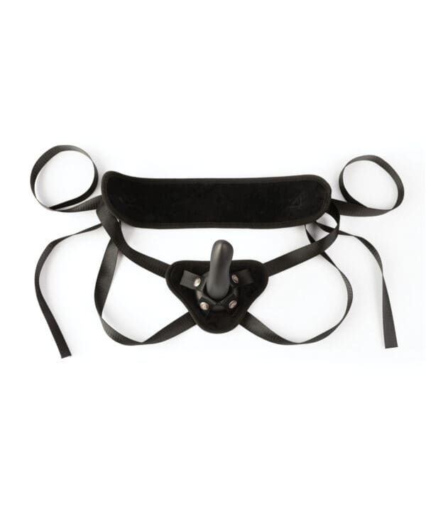 Sei Mio Cocked & Loaded Advanced Strap-On Harness & 6.5" Dildo - Black - Image 2