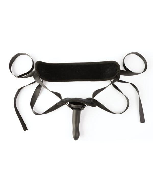 Sei Mio Cocked & Loaded Advanced Strap-On Harness & 6.5" Dildo - Black - Image 3