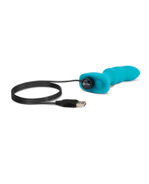 b-Vibe Remote Control Rimming P-Spot Plug - Blue - Image 5