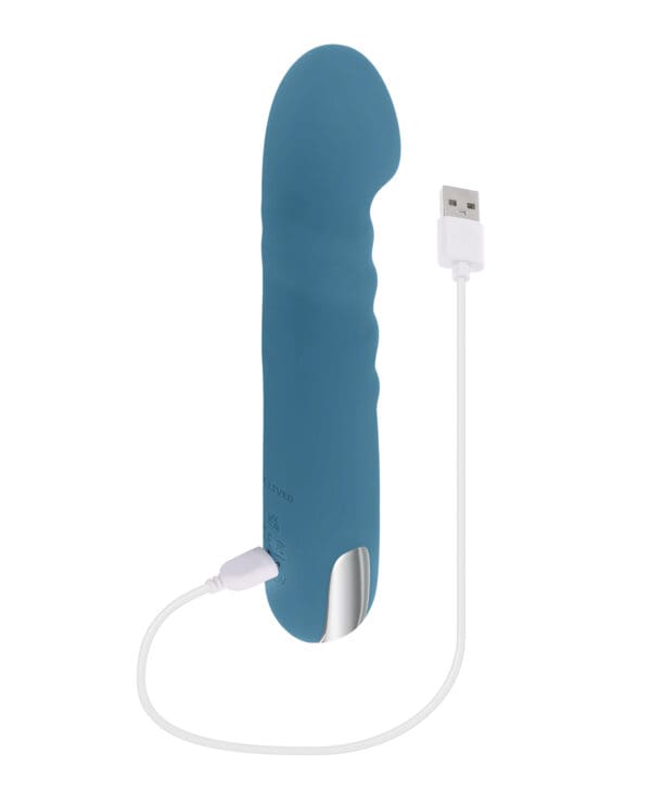 Evolved Queen of All Trades Thrusting & Rotating Vibrator - Teal - Image 5