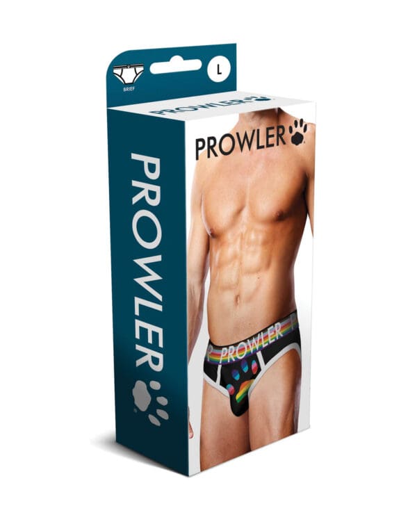 Prowler Oversized Paw Brief - Black/Multi LG - Image 3
