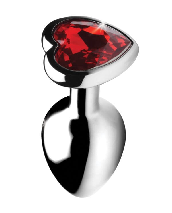 Booty Sparks Red Heart Gem - Small Anal Plug - Image 3