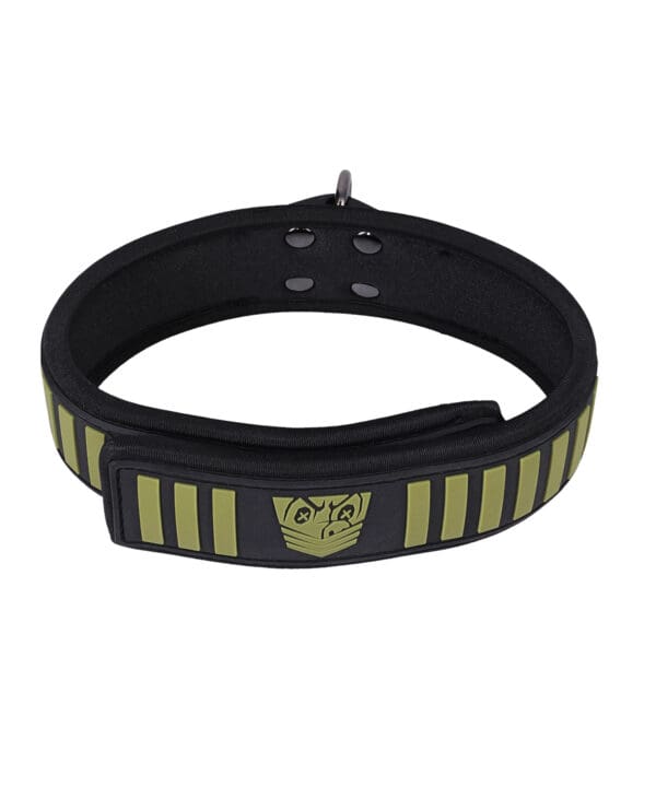 Fort Troff Tactical Collar & Leash - Black/Green - Image 3