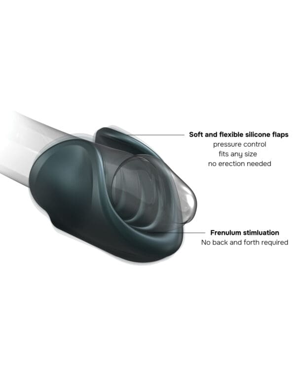 Manwan Starter Travel Vibrating Masturbator - Pine Grey - Image 4