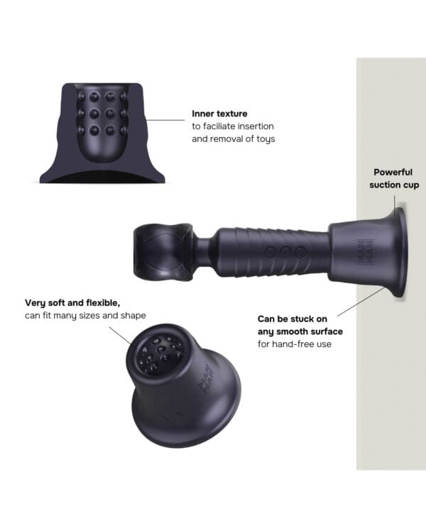 Manwan Holden Suction Cup Wand Holder - Black Plum - Image 2