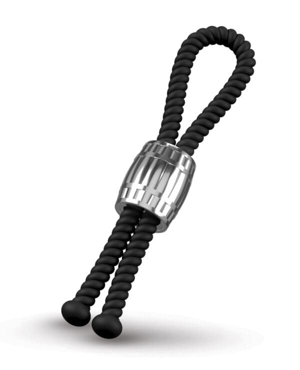 Rebel Heavy Rope Cock Lasso - Black - Image 3