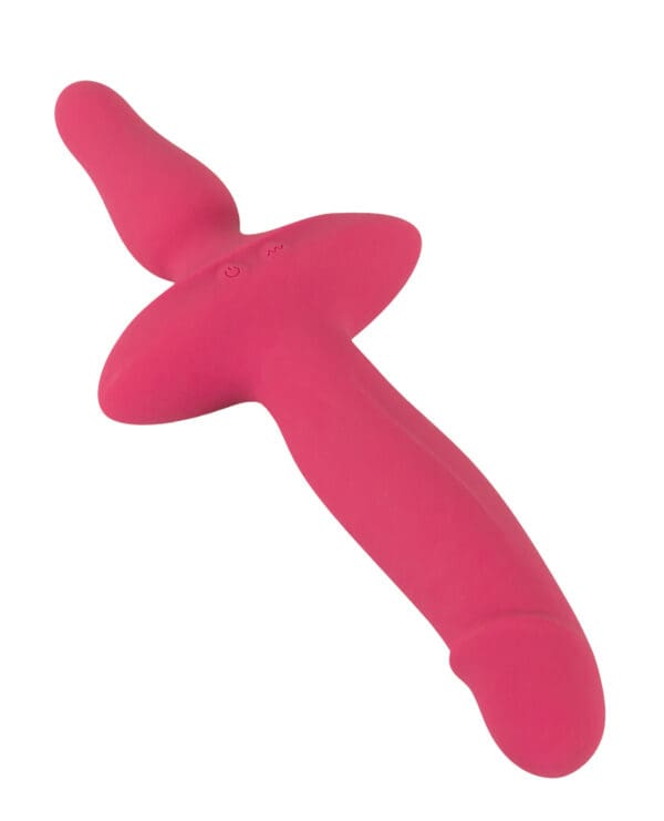 Couples Choice 2in1 Vaginal & Anal Vibrator - Pink - Image 5