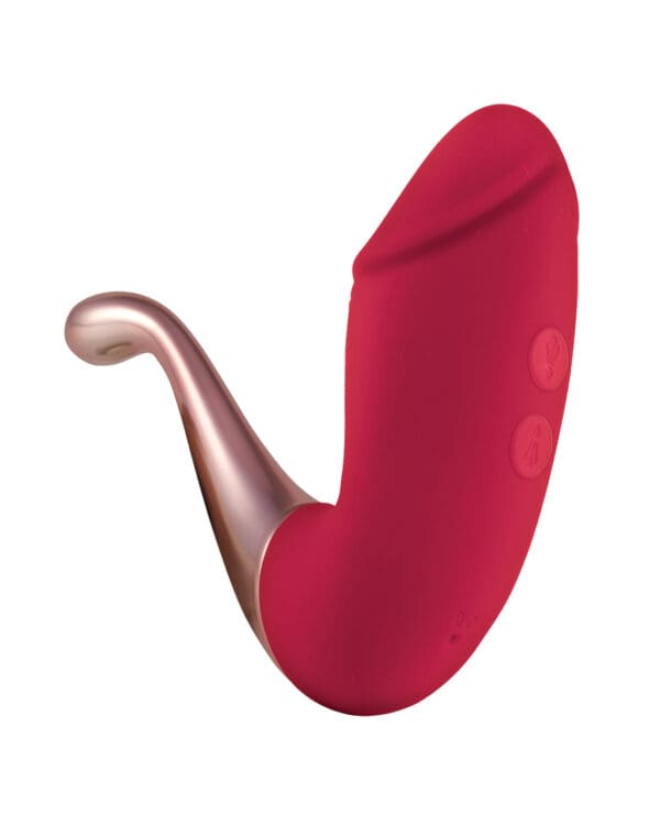 The Beat Double Pleasure G-Spot Vibrator - Red - Image 2