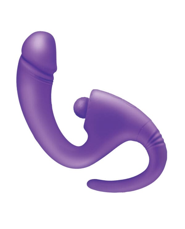 The Beat Dual Pleasure G-Spot Vibrator - Purple - Image 2