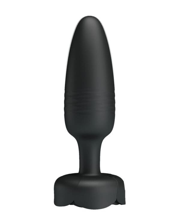 Pretty Love Tarion Thrusting Butt Plug w/Multi Color Bottom Light - Black - Image 2