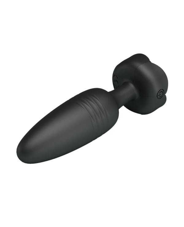 Pretty Love Tarion Thrusting Butt Plug w/Multi Color Bottom Light - Black - Image 3
