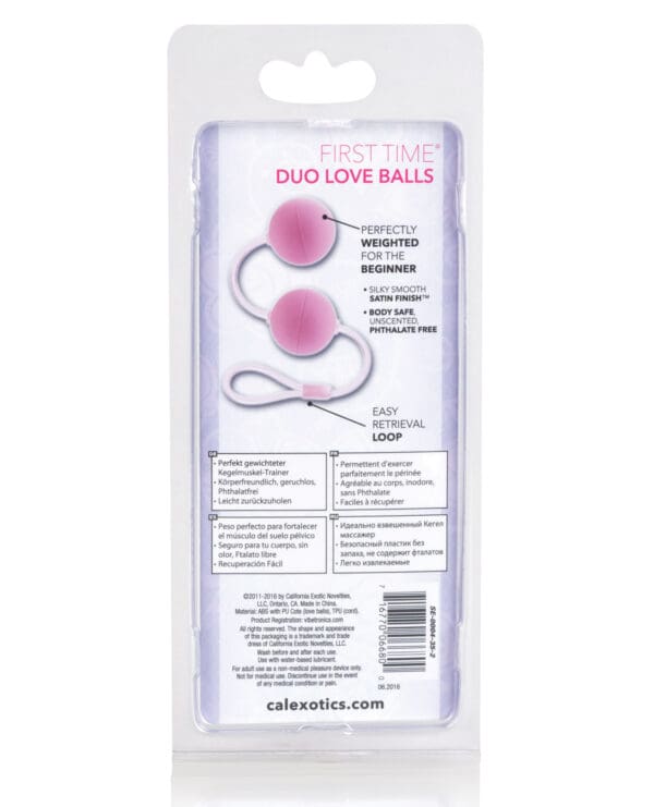 First Time Love Balls Duo Lover - Pink - Image 2