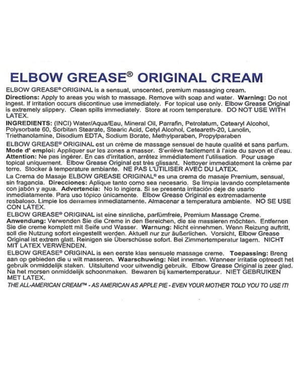 Elbow Grease Original Cream - 9 oz Jar - Image 2