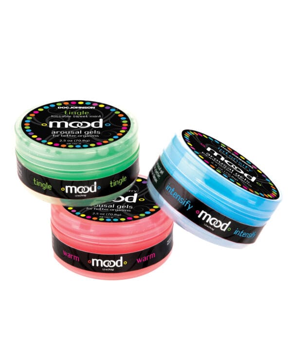Mood Lube Kissable Foreplay Gels - 2 oz Asst. Flavors Pack of 3 - Image 2