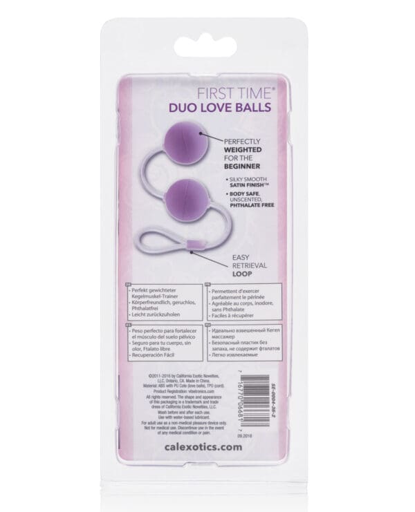 First Time Love Balls Duo Lover - Purple - Image 2