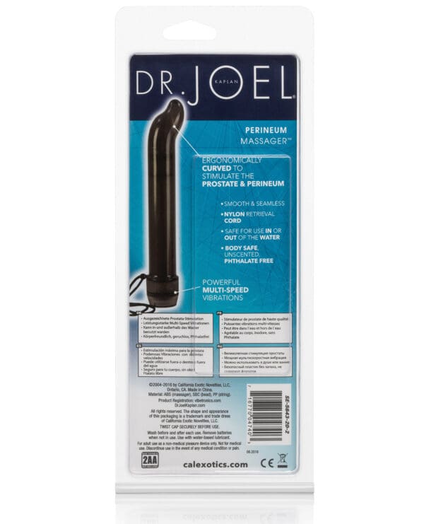 Dr. Joel Kaplan 6.5" Perineum Massager - Black - Image 2