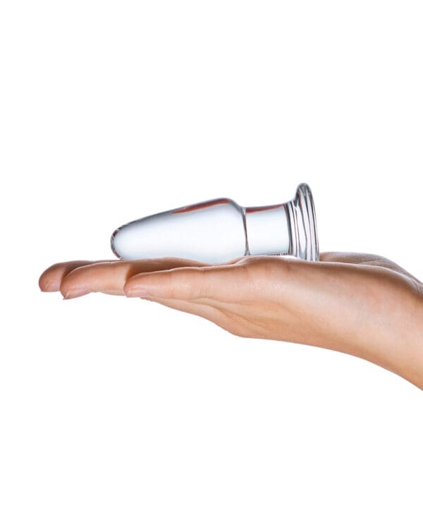 Glas 3.5" Butt Plug - Clear - Image 4
