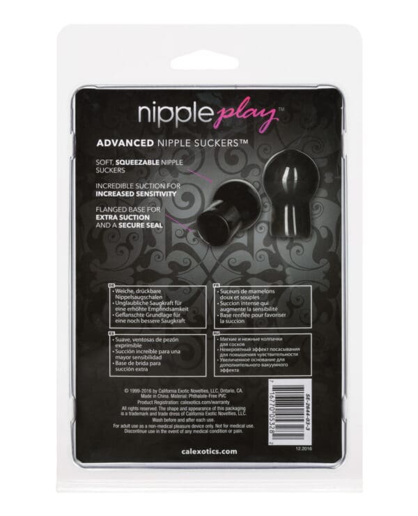 Nipple Play Advanced Nipple Suckers - Black - Image 2