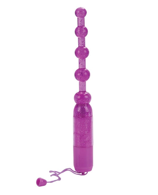 Vibrating Pleasure Beads Waterproof - Purple - Image 3