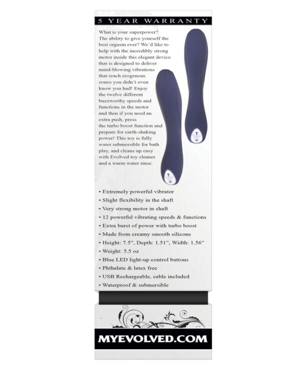 Evolved Coming Strong Vibrator - Blue - Image 2