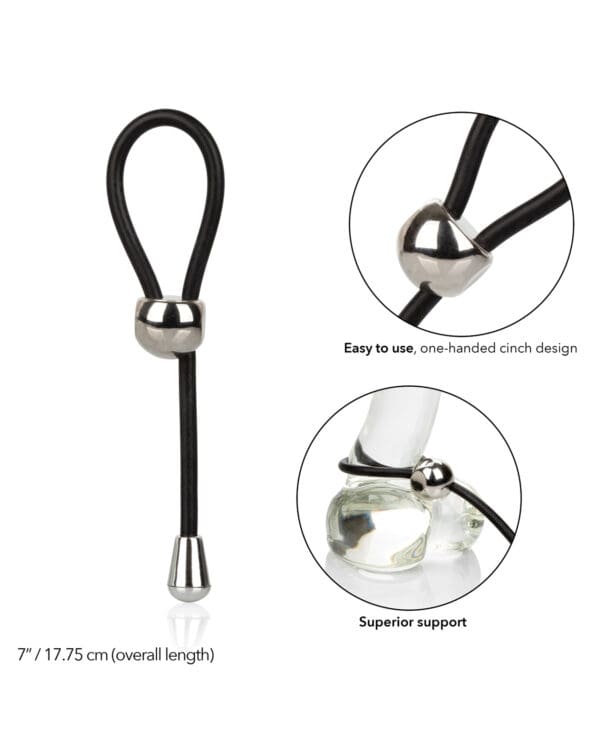 E-Z Cinch Silicone Lasso - Black - Image 4