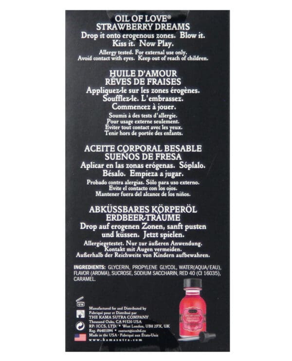 Kama Sutra Oil of Love - .75 oz Strawberry Dreams - Image 3