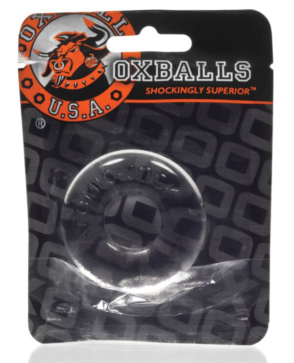 Oxballs DO-NUT-2 Cock Ring - Clear - Image 2