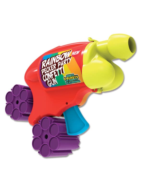 Rainbow Pecker Party Confetti Gun - Image 2