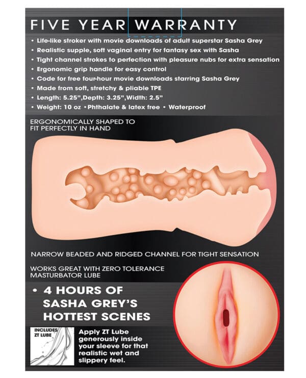 Zero Tolerance Sasha Grey Movie Download w/Realistic Vagina Stroker - Image 4