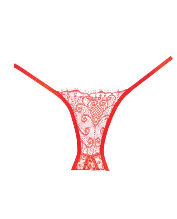Adore Lace Enchanted Belle Panty Red O/S - Image 2