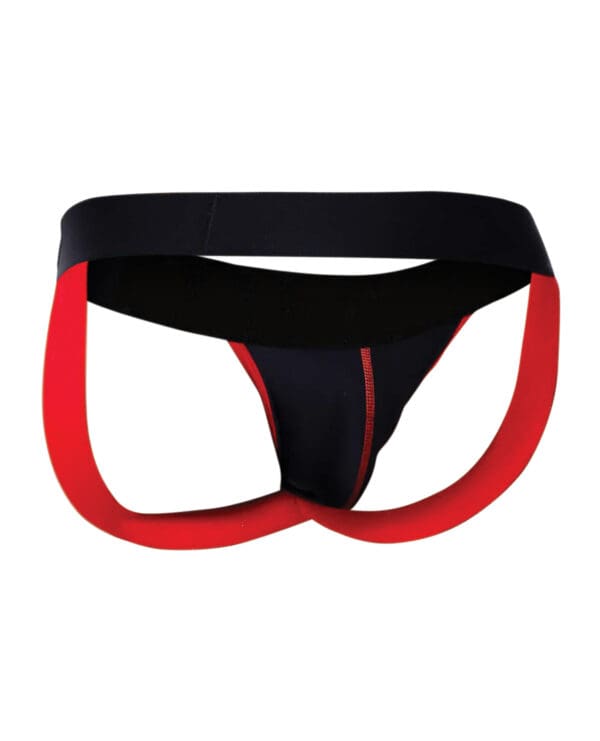 Male Basics Neon Jockstrap Red XL - Image 5