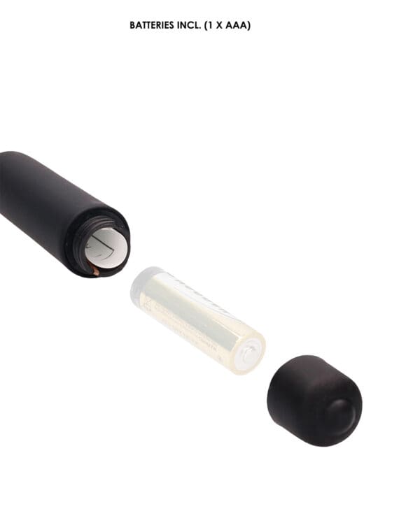 Shots Ouch Urethral Sounding Silicone Vibrating Bullet Plug w/Beaded Tip - Black - Image 5
