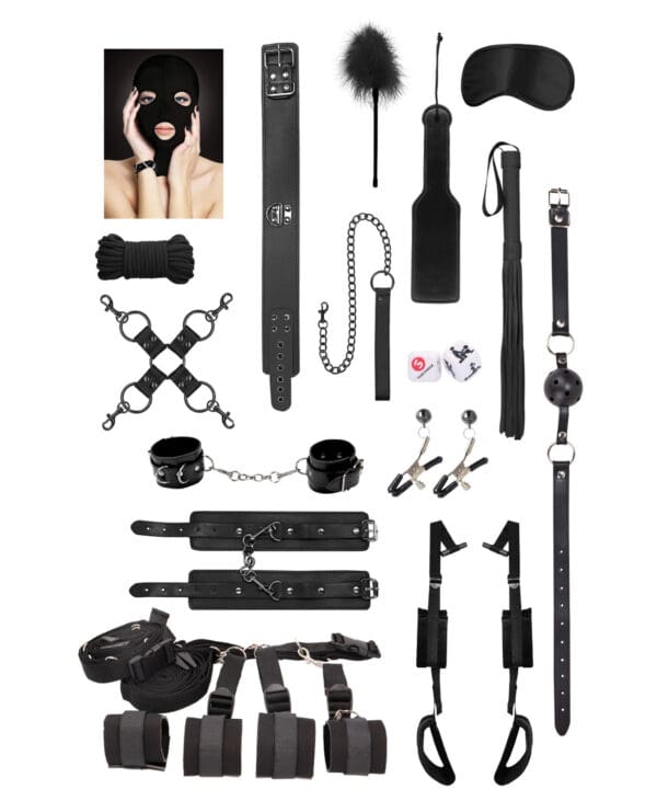 Shots Advanced Bondage Kit - Black - Image 3