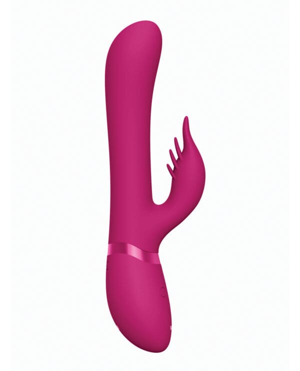 Shots Vive Chou G-Spot Rabbit w/Interchangeable Clitoral Attachments - Pink - Image 5