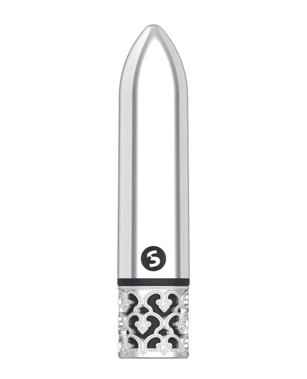 Shots Royal Gem Glamour Rechargeable Bullet - Silver - Image 2