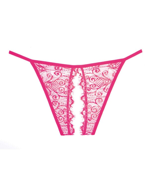 Adore Lace Enchanted Belle Panty Hot Pink O/S - Image 3