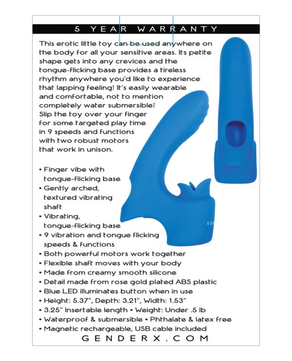 Gender X Flick It - Blue - Image 2
