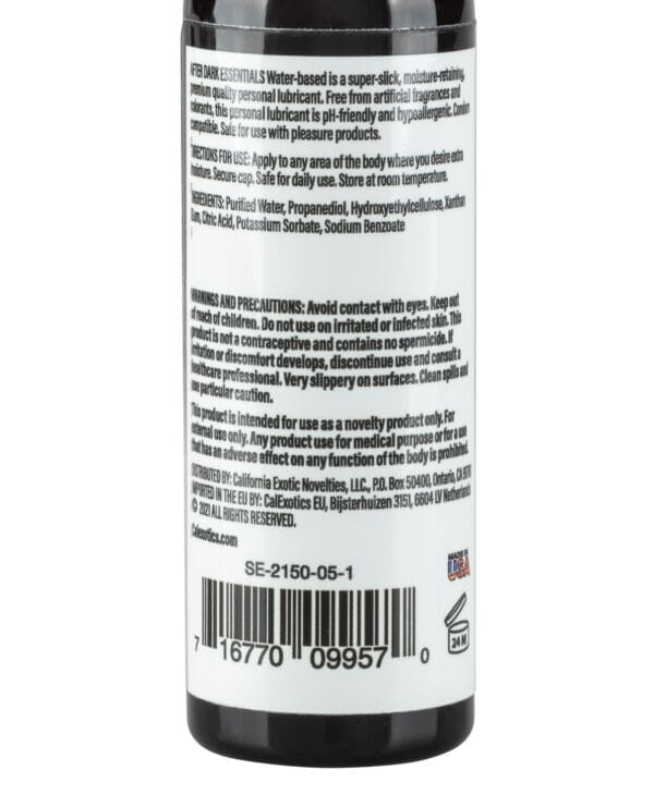 After Dark Essentials Water Based Personal Lubricant - 2 oz - Image 2