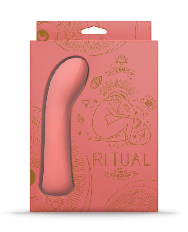 RITUAL Zen Rechargeable Silicone G-Spot Vibe - Coral - Image 2