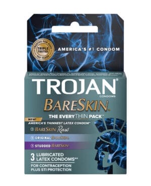 Trojan BareSkin EveryTHIN Condom - Variety Pack of 3