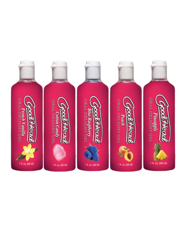 GoodHead Oral Delight Gel - 1 oz Asst. Flavors Pack of 5 - Image 2