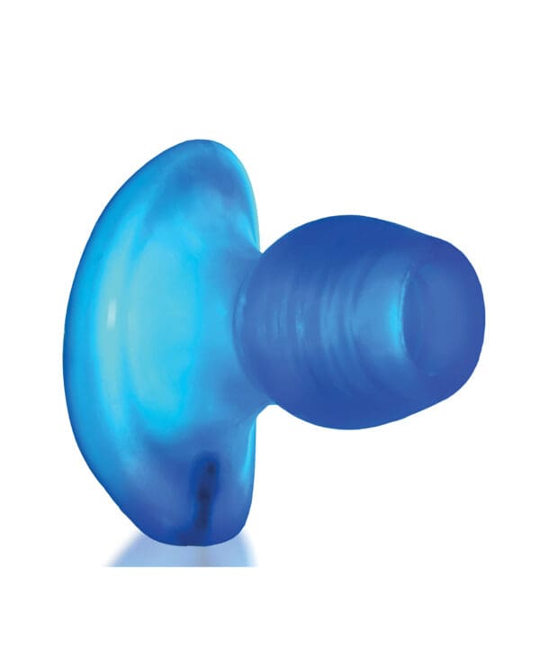 Oxballs Glowhole 1 Hollow Buttplug w/LED Insert Small - Blue Morph - Image 2