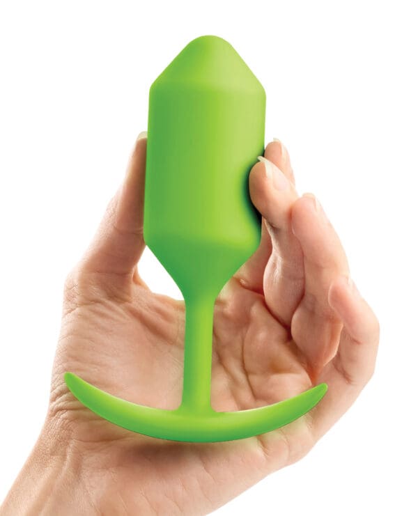 b-Vibe Weighted Snug Plug 3 - 180 g Lime - Image 4