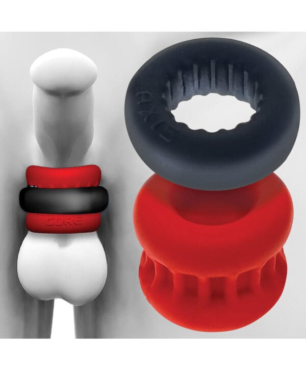 Oxballs UltraCore Ball Stretcher w/Axis Ring - Red Ice - Image 5